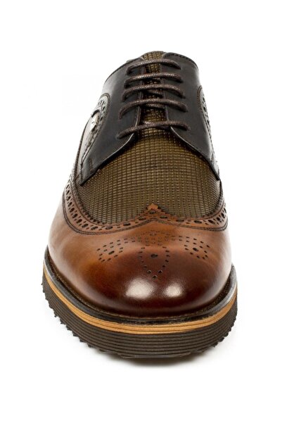 Fosco 1106 Tan Gray Navy Blue Leather Double Face Eva Sole Light Comfortable Casual Men's Shoes