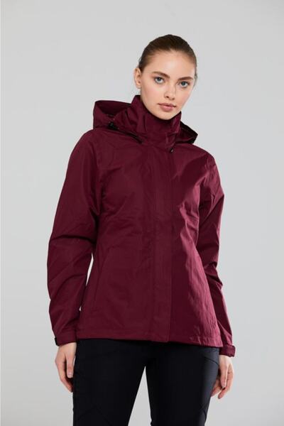 2AS Sammuan Kadın Yağmurluk Mont Bordo