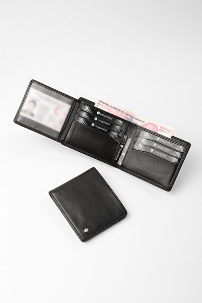 CENGİZ PAKEL Hakiki Deri Siyah Cüzdan
