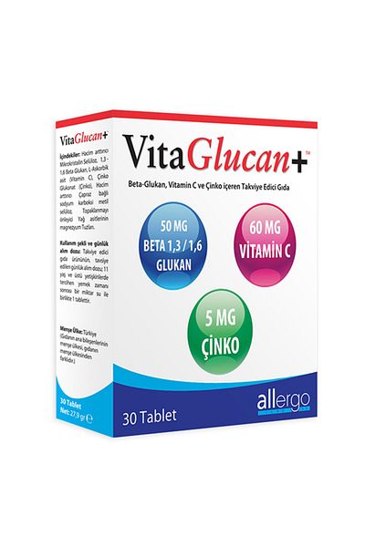 Allergo Vitaglucan+ - 30 Tablets