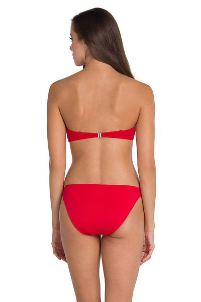 Dagi Rote Damen-Bikinihose mit Rand, 4 cm, B01160400