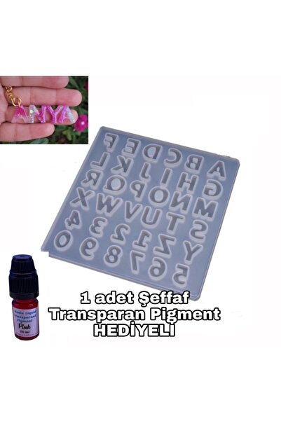 Epoxy Keychain Letter Form 2 Cm