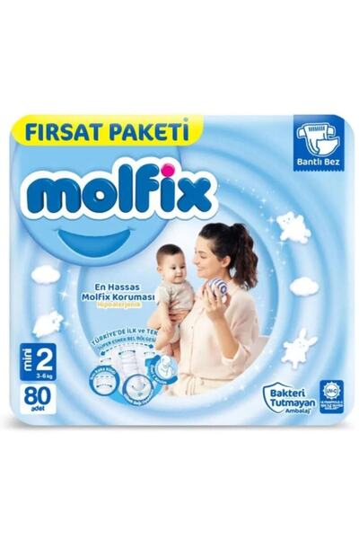 Molfix 2 Numara Mini 3-6 Kg Fırsat Paketi 80 Adet