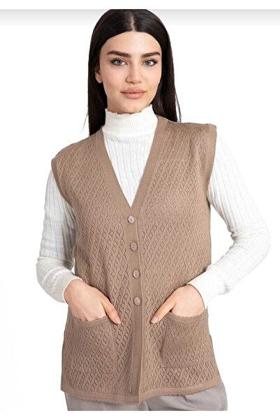 NOBLE STORE Γυναικείο μεσήλικα και άνω Mercerized Pocket Buttoned Mother Vest...