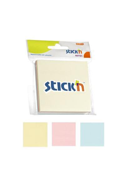 Gıpta Hopax Stickn Adhesive Note Paper 3 Blocks 150 Yp 76x76 3 Pastel Colors 21092