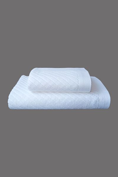 Altınbaşak Rozza Jacquard Σετ Πετσέτες Μπάνιου 2 τεμαχίων - 90x150 cm + 50x90 cm