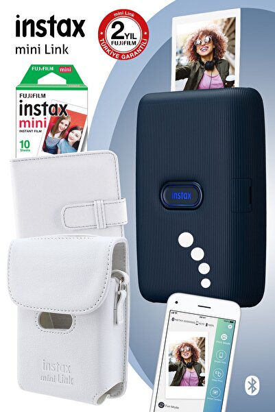 Fujifilm Instax mini Link Mavi Akıllı Telefon Yazıcısı ve Hediye Seti 2