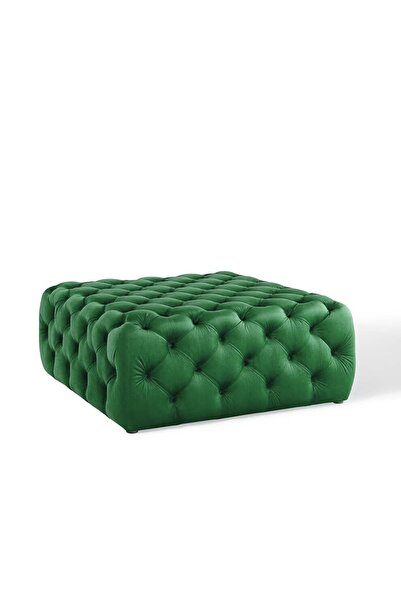 DeccoStil Kapitoneli Kare Puf/bench/orta Sehpa 70*70 Cm Yükseklik 40 Cm