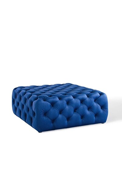 DeccoStil Kapitoneli Kare Puf/bench/orta Sehpa 70*70 Cm Yükseklik 40 Cm