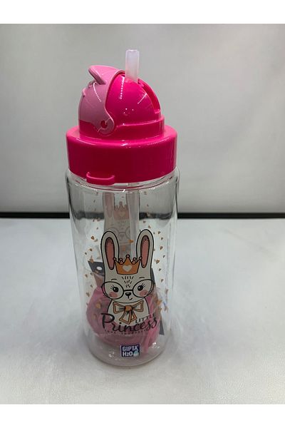 Gıpta Fun Tritan Patterned Flask with Straw 500 Cc 3