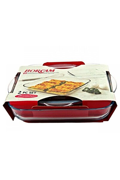 Paşabahçe Paşabahçe 159028 Borcam Ikili Kare Tepsi