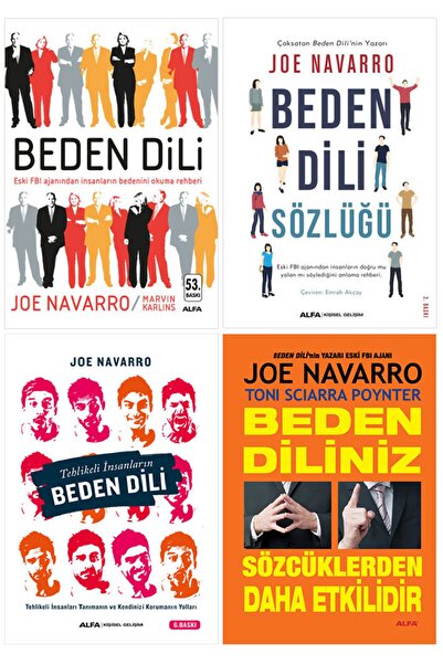Alfa Yayınları Joe Navarro 4 Kitap Beden Dili Seti