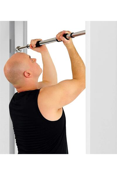 Ultio Spor Kapı Barfiksi Barfiks Çubuğu 60-100 Cm Çift Süngerli Ayarlanabilir...