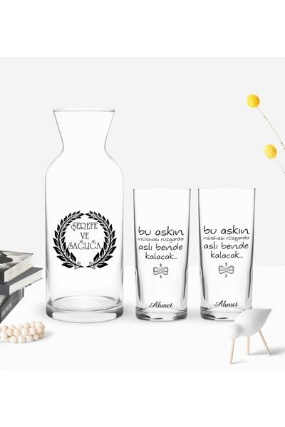 Bk Gift Kişiye Özel Renkli Baskılı Aşkın Nüshası Rüzgarda Tasarımlı Ikili Rak...