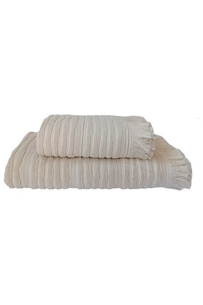 Altınbaşak Σετ πετσετών μπάνιου Ora Jacquard 2 τεμαχίων - 90x150 cm και 50x90 cm