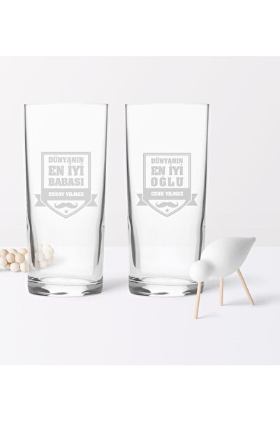 Bk Gift Babalar Gününe Özel Ikili Baba Oğul Rakı Bardağı Seti - 6