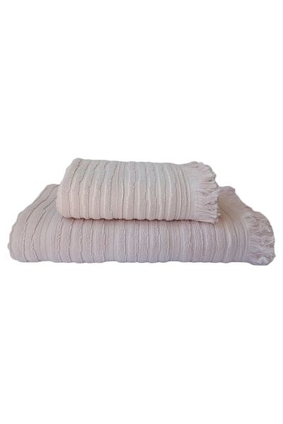 Altınbaşak Σετ πετσετών μπάνιου Ora Jacquard 2 τεμαχίων - 90x150 cm και 50x90 cm