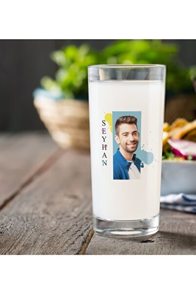 BK Kişiye Özel Isimli Fotoğraflı Rakı Bardağı-4