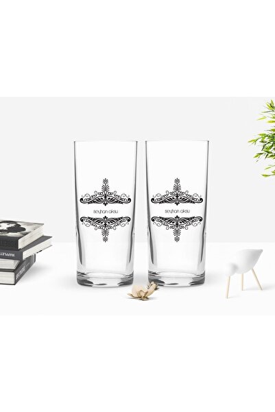 Bk Gift Kişiye Özel Renkli Baskılı Isimli Ikili Rakı Bardağı Seti-112