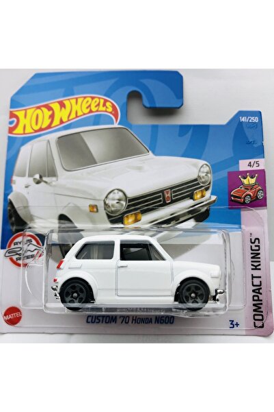 HOT WHEELS Custom 70 Honda N600 White 1:64 Ölçek Hotwheels Marka 4/5