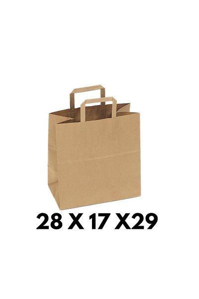 monero Kraft Paper Bag Flat Handle 27X17X29.5 (50 Pieces)