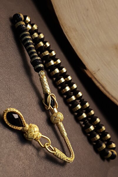 OTTOTESBİH Men's Gift Silver Kazaz Tasseled Capsule Cut Kuka Prayer Beads