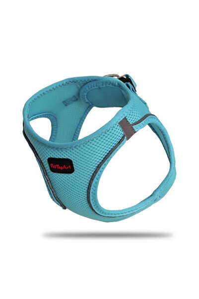 Pet Tag Art Pettagart Airmesh طوق الصدر الأزرق الفاتح