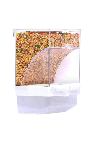 Lets Get Pet Mudanya 12 Adet Ekonomik Beyaz Akıllı Yemlik (muhabbet Kuşu,papa...