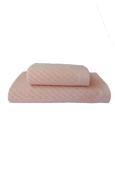 Altınbaşak Set prosoape de baie Rozza Jacquard 2 piese - 90x150 cm + 50x90 cm