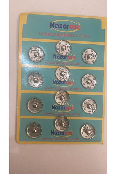 Nazarone Iron Studs 21mm Silver - 12 Pieces