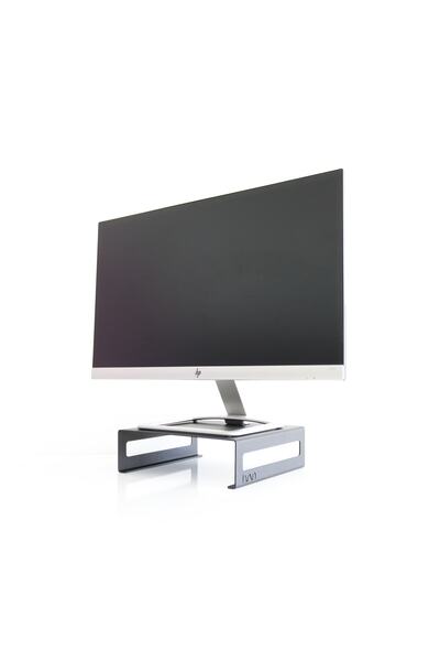 Hansdo - Monitör Standı - Laptop Standı - Monitör Yükseltici - Metal - Siyah - Sms2bl