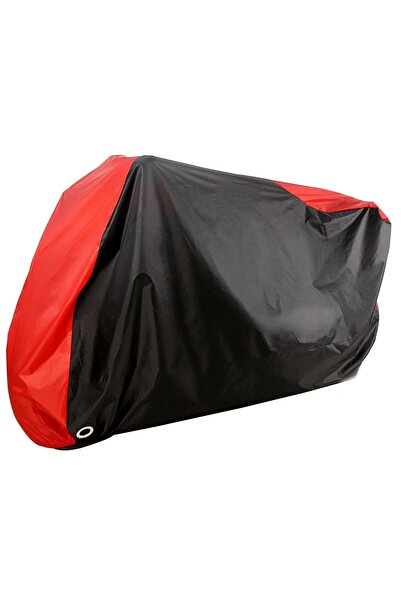 AutoZEL Asia As 150 T1 (حامي قماش القنب للدراجات النارية باللون الأحمر والأسو...