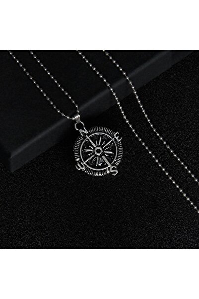northstarshop Pusula Survival Izci Kampçı Crafter Erkek Çelik Kolye