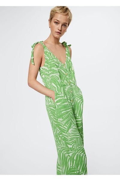 MANGO Woman Jumpsuit Lightweight and Fashionable Design
