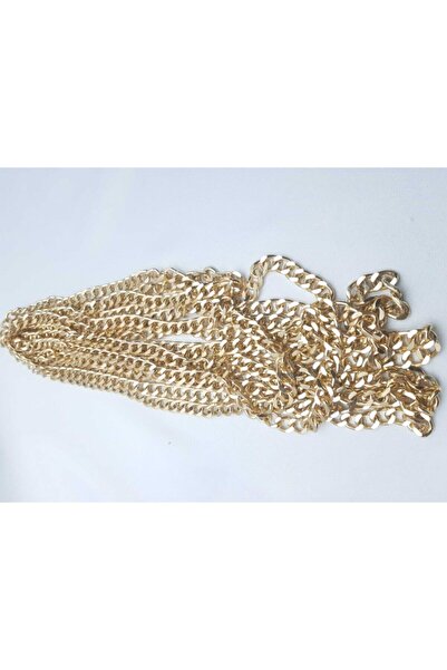 betüşce Gold Colored 9 Mm Metal Bag Chain (1 Package 1 Mt.)