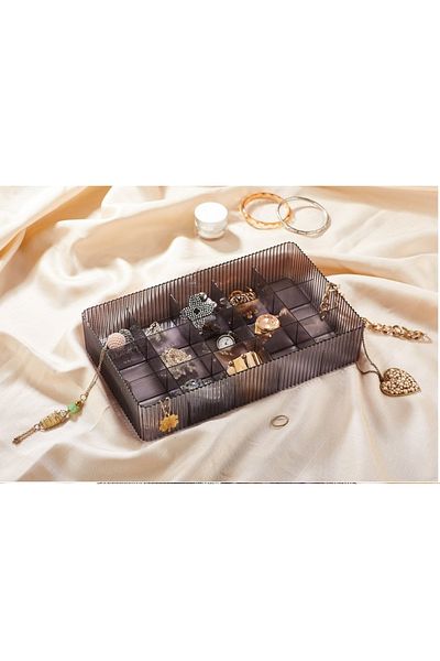 Bayev Lv 245 15 Compartment Jewelry Box Organizer Engravat And Watch Box