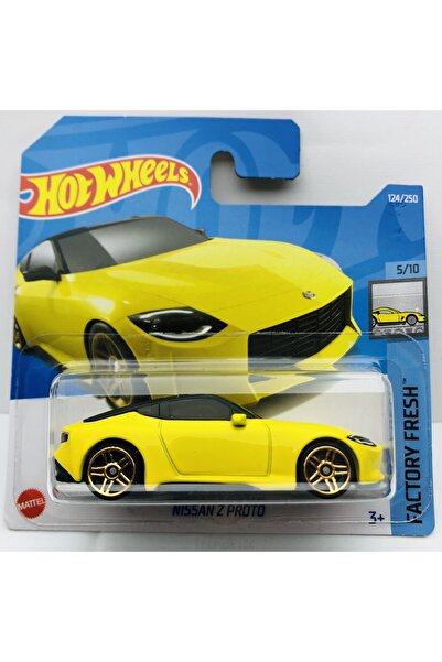 HOT WHEELS نيسان زد بروتو أصفر بمقياس 1:64 ماركة هوت ويلز 5/10