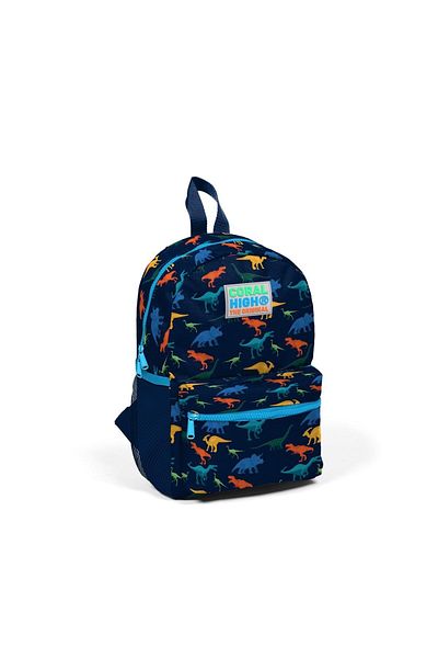 Coral High Rucsac cu două compartimente cu model de dinozaur albastru bleumarin pentru copii 23353