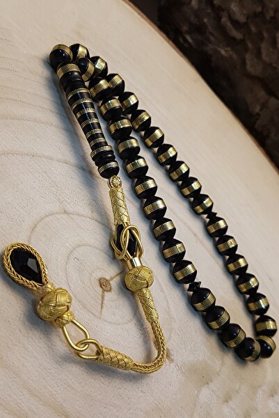 OTTOTESBİH Men's Gift Silver Kazaz Tasseled Capsule Cut Kuka Prayer Beads