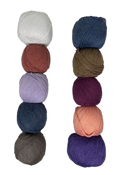 vollen yarn Premium Amigurumi Thread Punch Amigurumi Thread Set 10 Pieces 50 g Cotton Knitting Thread
