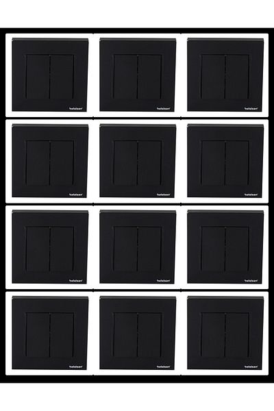 Netelsan Black Commutator Switch 12 Pieces