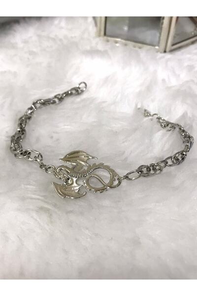 oldskoolbutik Ejderha Detaylı Bileklik