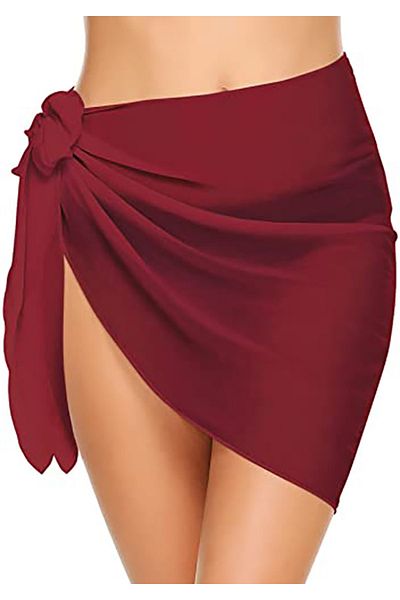 pistore Rochie de plajă pentru femei Pareo de culoare burgundă Noul sezon