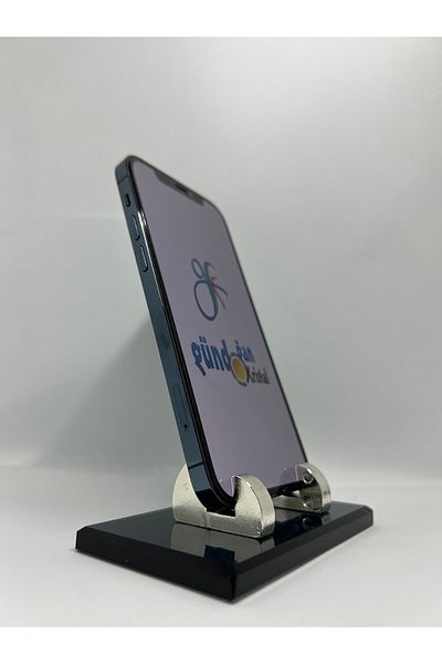 Gündoğan Kristal Phone Holder with Smoked Glass and Metal Foot Accessory