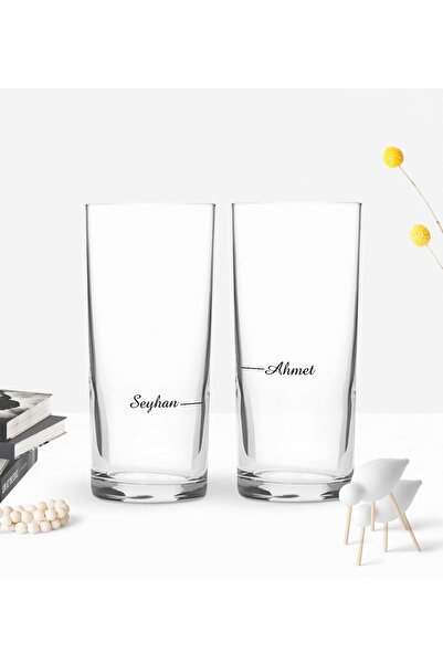 Bk Gift Kişiye Özel Renkli Baskılı Tek - Duble Tasarımlı Ikili Rakı Bardağı S...