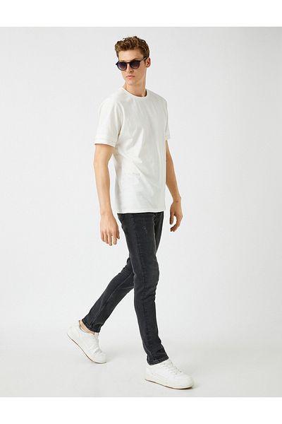 Koton Regular Waist Straight Cut Skinny Jeans - Brad Jean