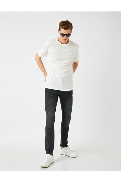 Koton Regular Waist Straight Cut Skinny Jeans - Brad Jean