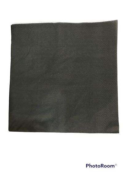 Deniz Party Store Black Paper Napkin 16 Pcs