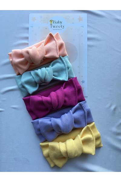 Baby Tweety 5-Piece Combination Handmade Baby Girl Bandana