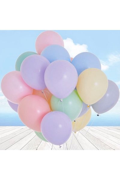 Deniz Party Store Macaron Soft Balloon Mixed Color 12 Inch 10 Pcs